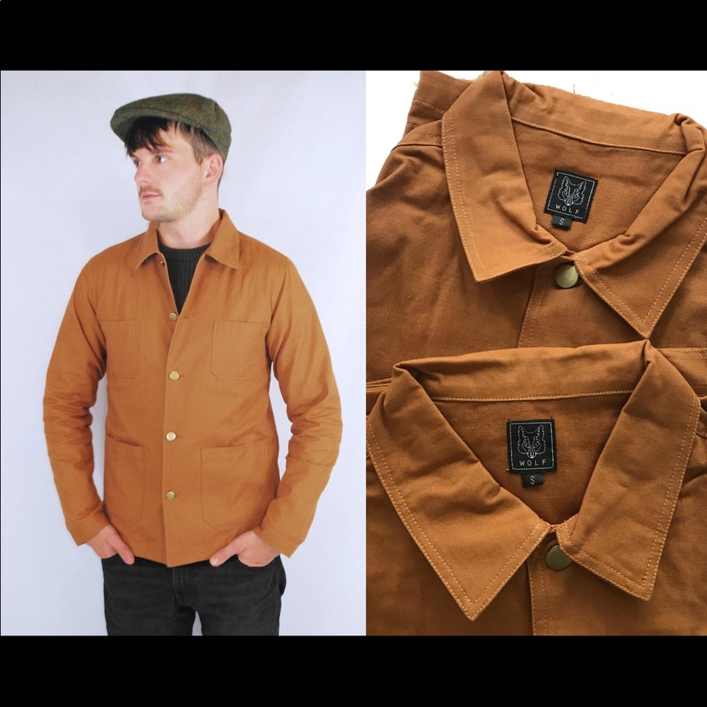 60’s style French cotton canvas chore jacket